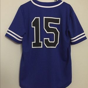 BLUE BASEBALL JERSEY